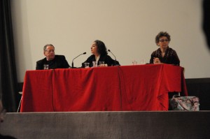 Conférence, Pierre Bongiovanni (cinéaste plasticien), Jane Cobbi (ethnologue), Sylvie Dallet (Institut Charles Cros)